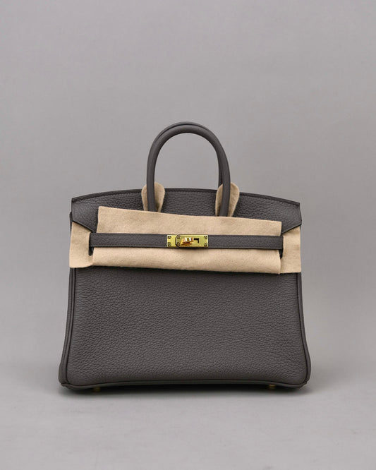 Hermes Birkin 25 Gris Etain GHW