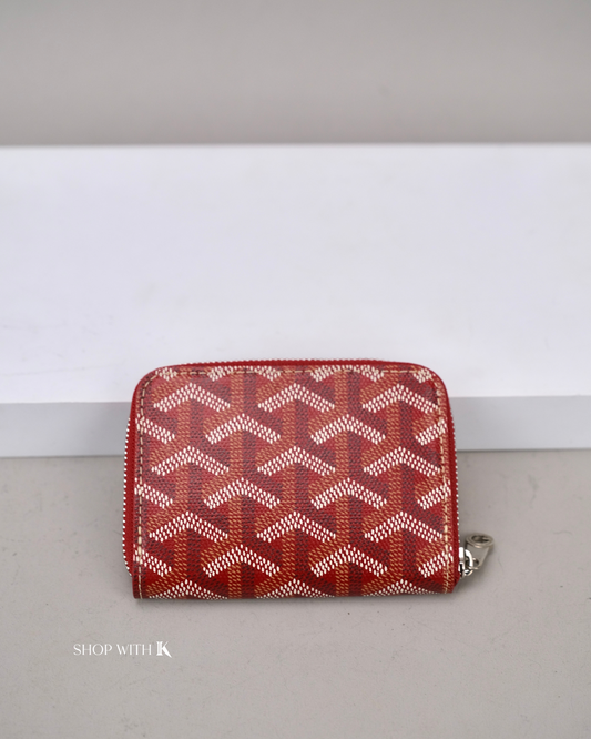 Goyard Matignon Zippy Cardcase Red