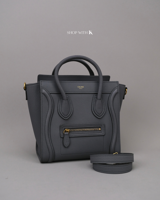 Celine Nano Luggage Gray