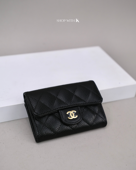 Chanel Classic Small Flap Cardcase Black GHW