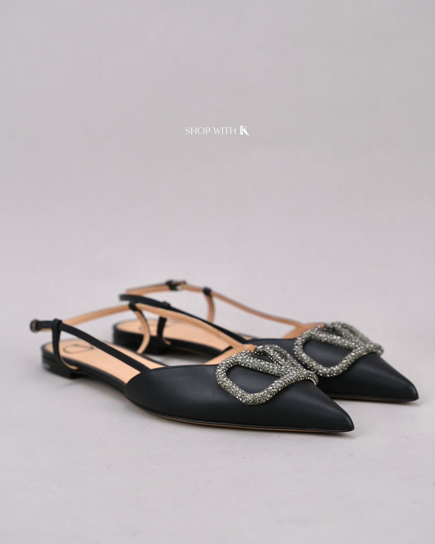Valentino Black Slingback