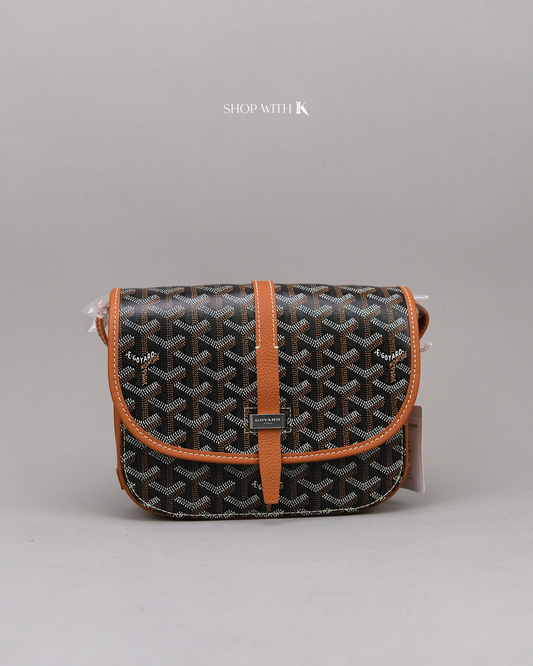 Goyard Belvedere Black/Tan