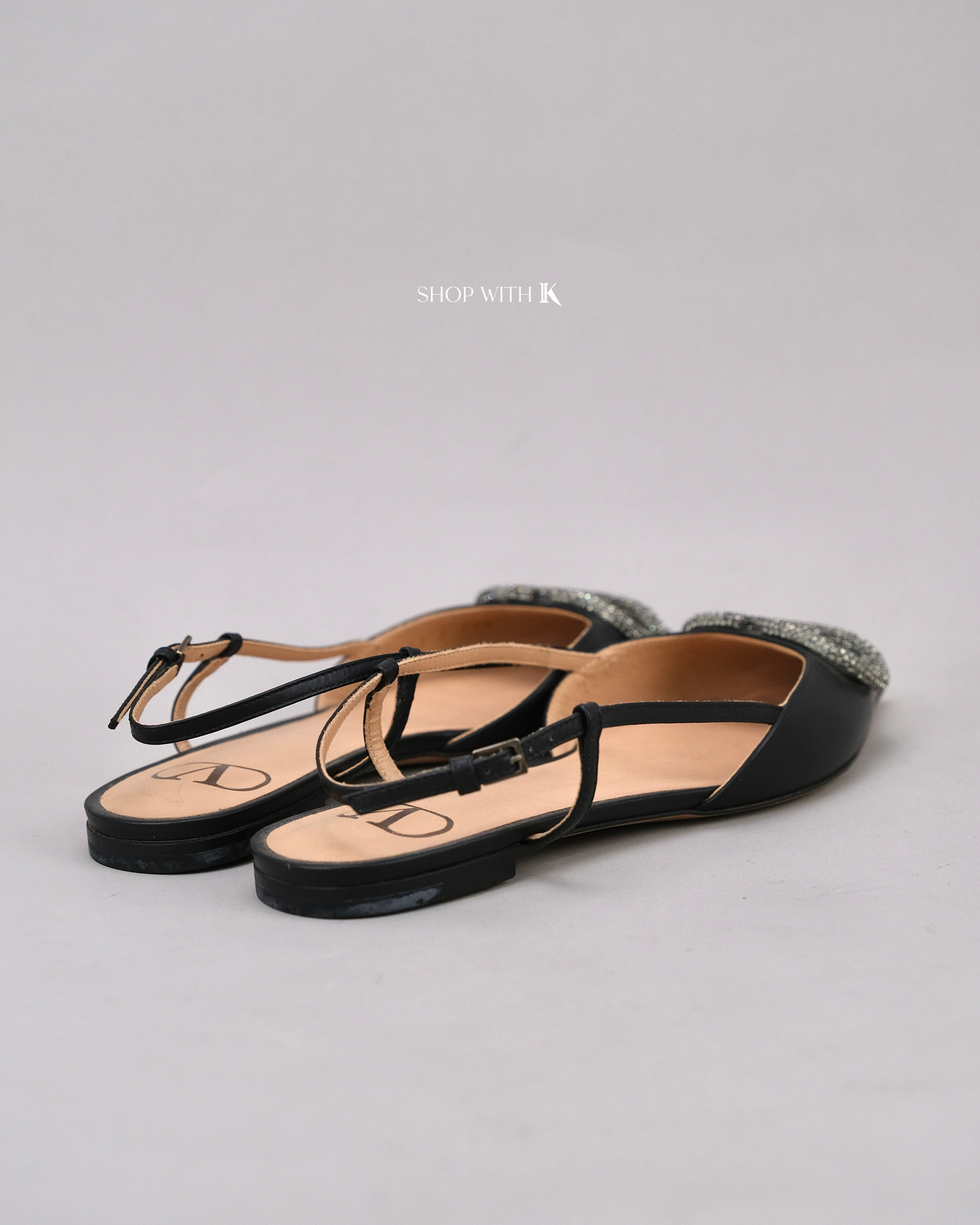 Valentino Black Slingback