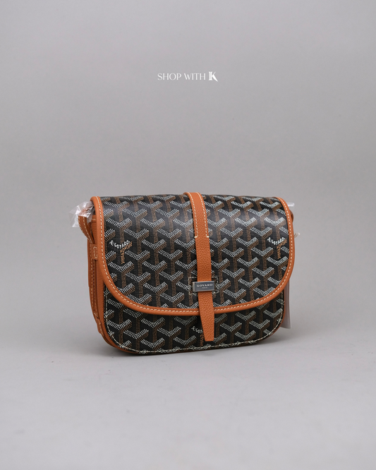 Goyard Belvedere Black/Tan