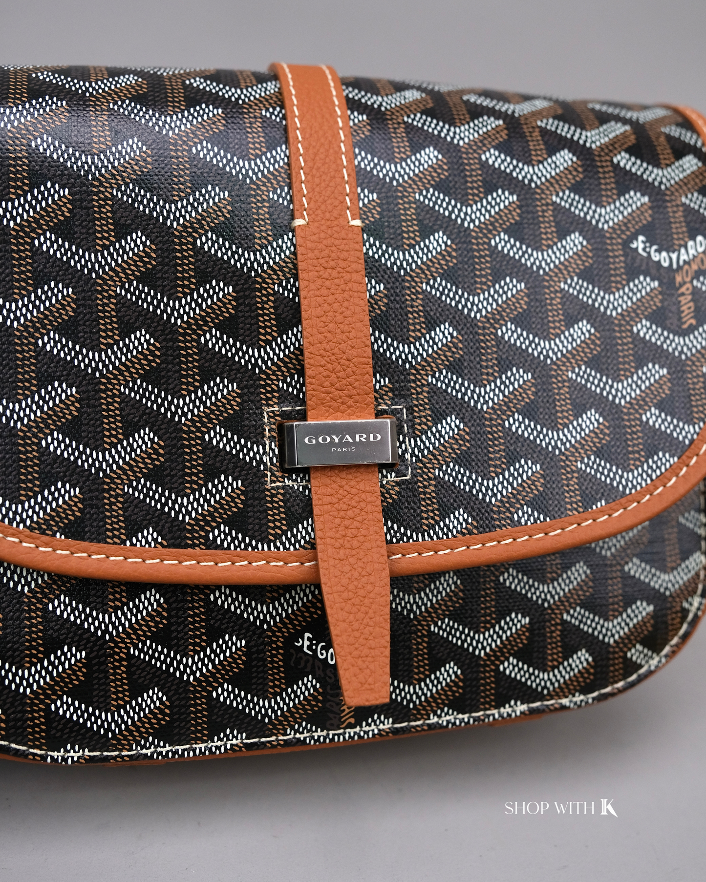 Goyard Belvedere Black/Tan