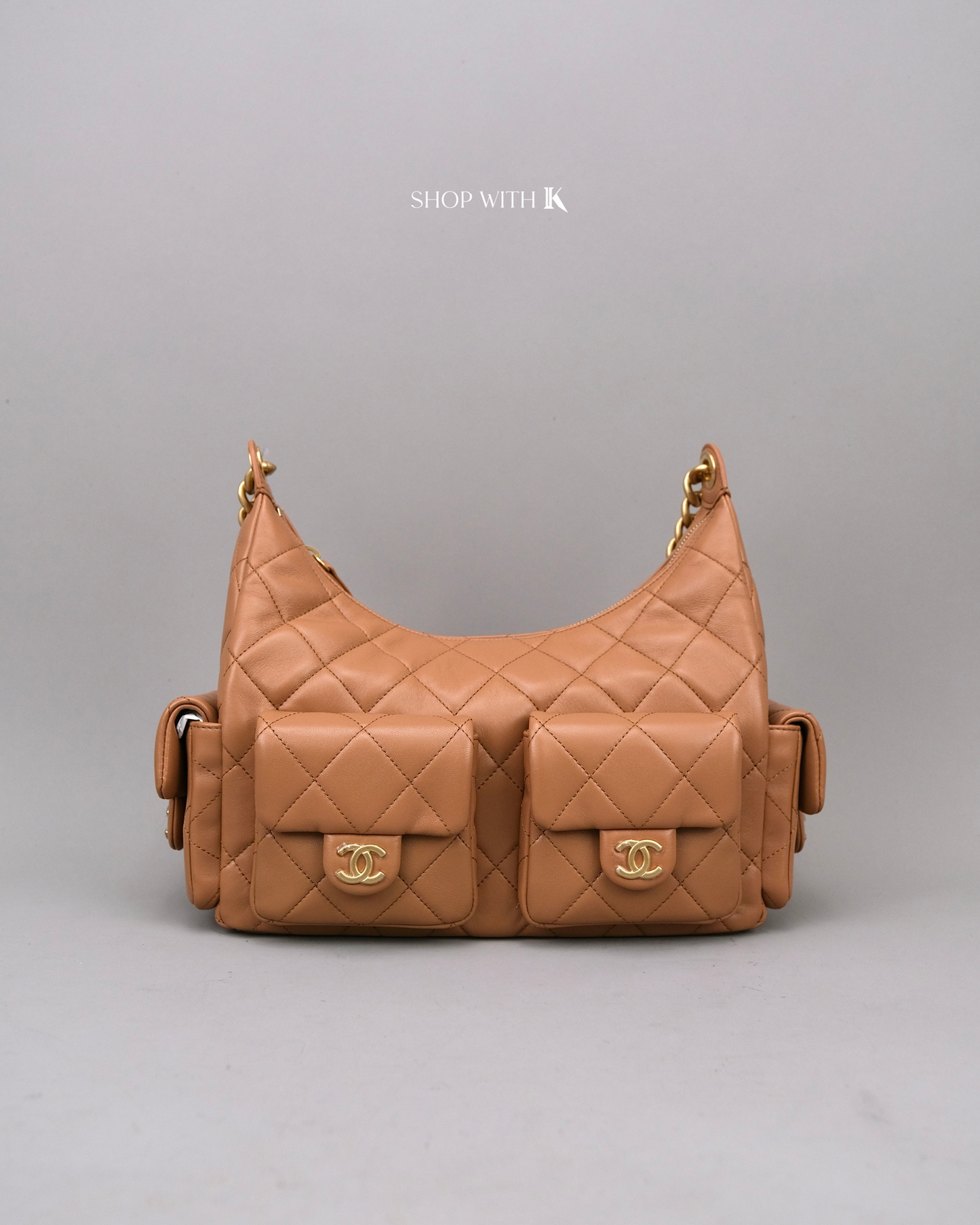 Chanel Hobo Caramel Medium