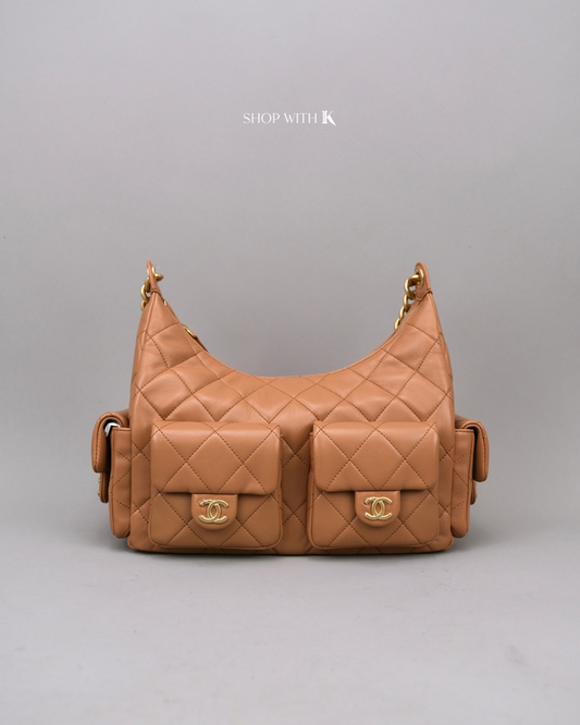 Chanel Hobo Caramel Medium