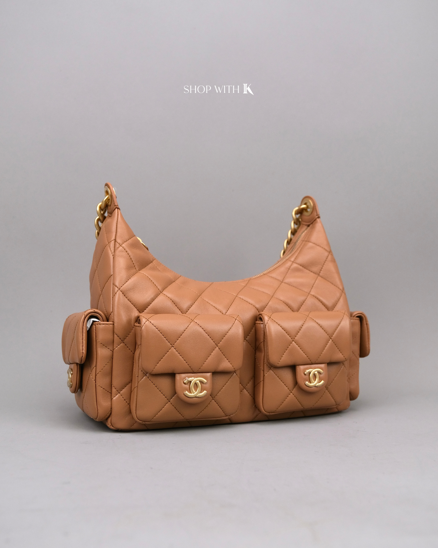 Chanel Hobo Caramel Medium