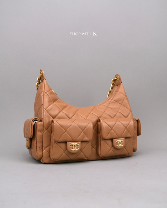 Chanel Hobo Caramel Medium