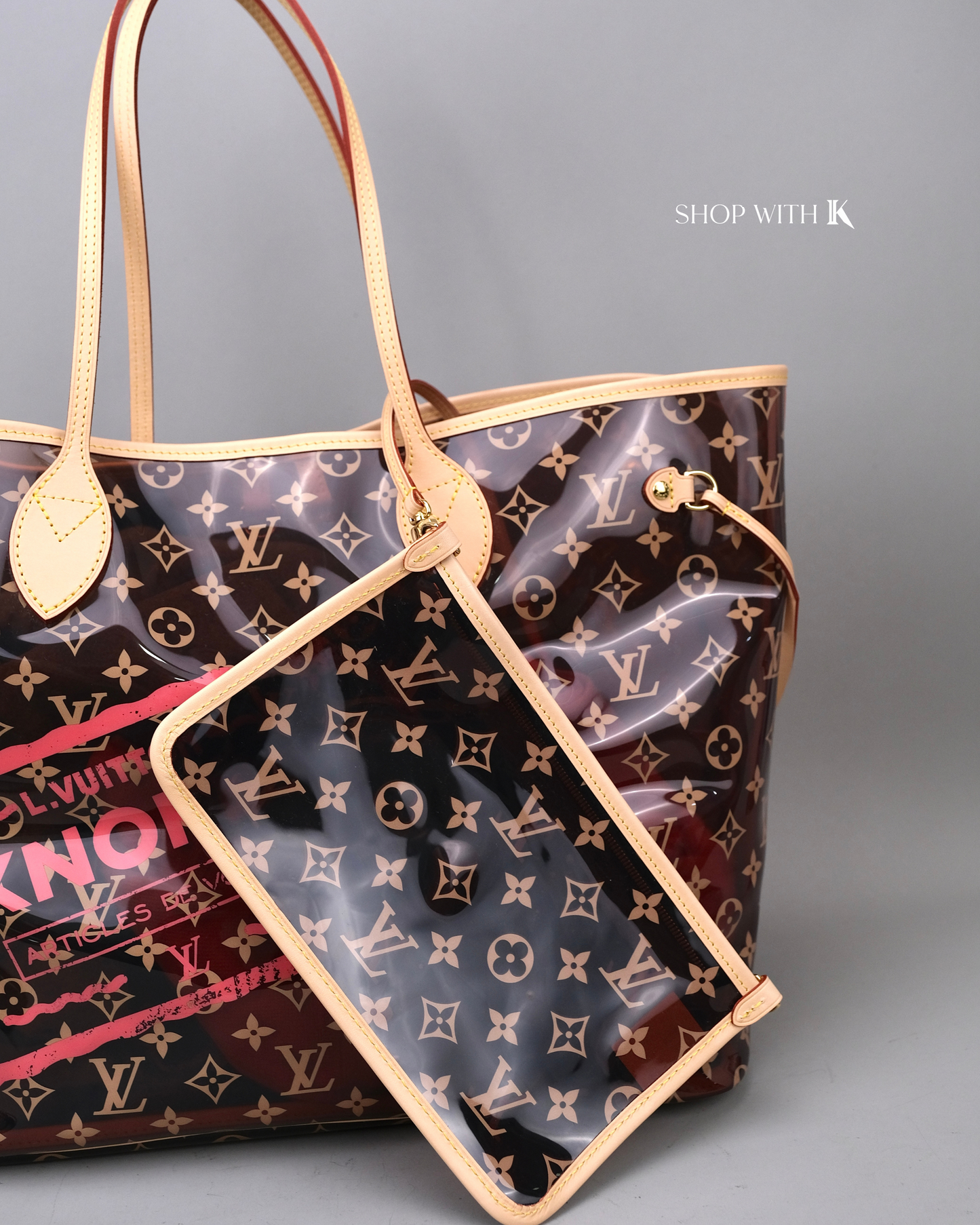 Louis Vuitton Neverfull Knokke Red