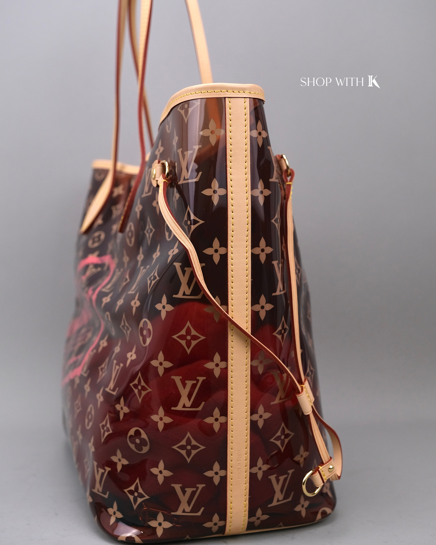 Louis Vuitton Neverfull Knokke Red