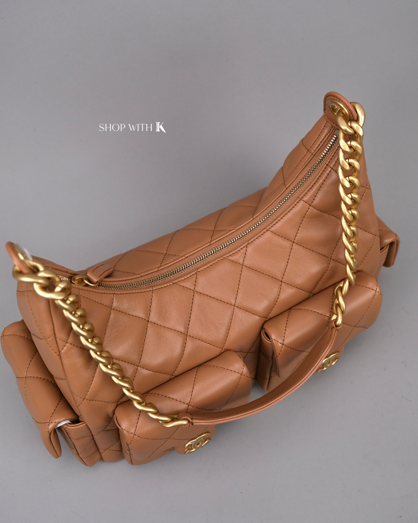 Chanel Hobo Caramel Medium