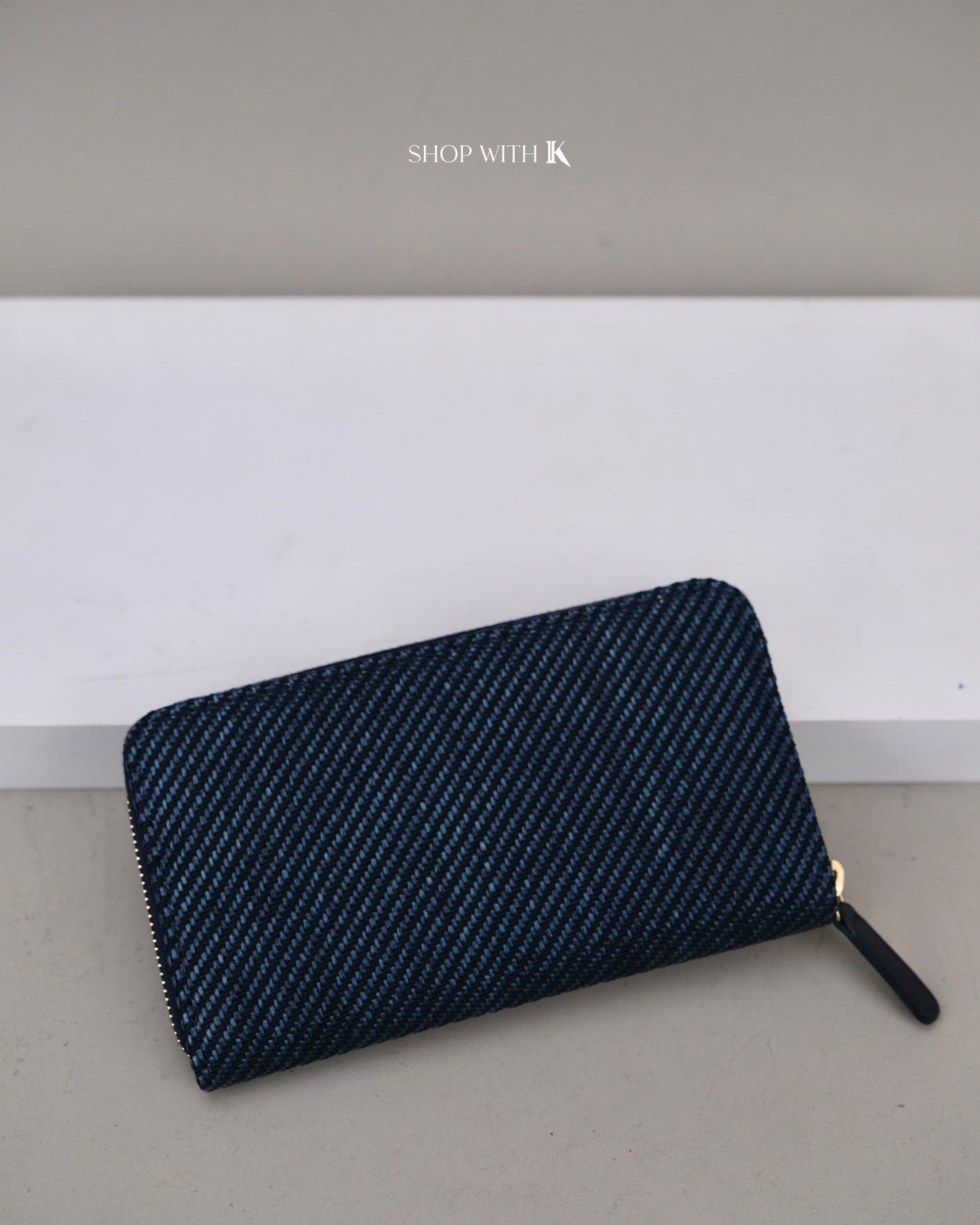 Chanel Deauville Wallet Navy GHW