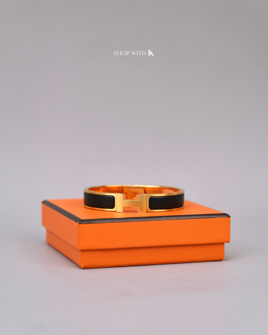 Hermes Narrow Clic H Matte Black GHW