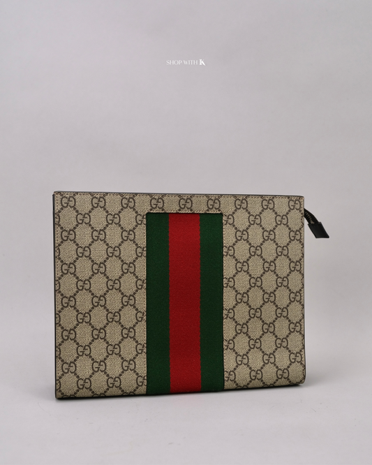 Gucci GG Supreme Web Toiletry Pouch