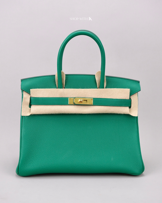 Hermes Birkin 30 Vert Vertigo GHW