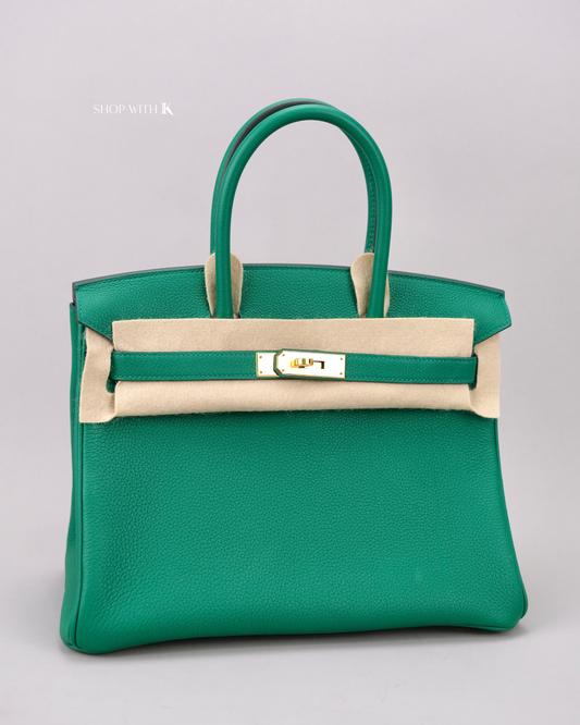 Hermes Birkin 30 Vert Vertigo GHW