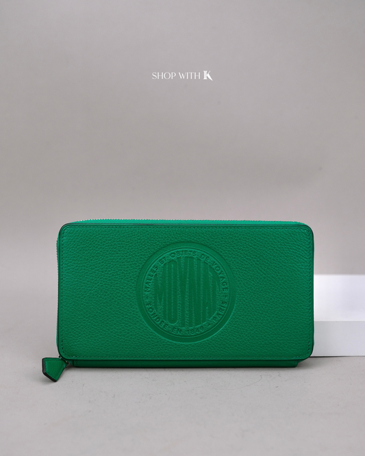 Moynat Green Long Wallet