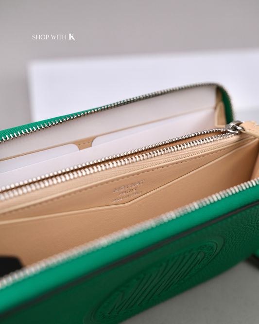 Moynat Green Long Wallet