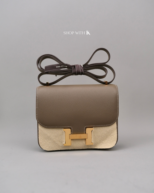 Hermes Constance 18 Etoupe GHW