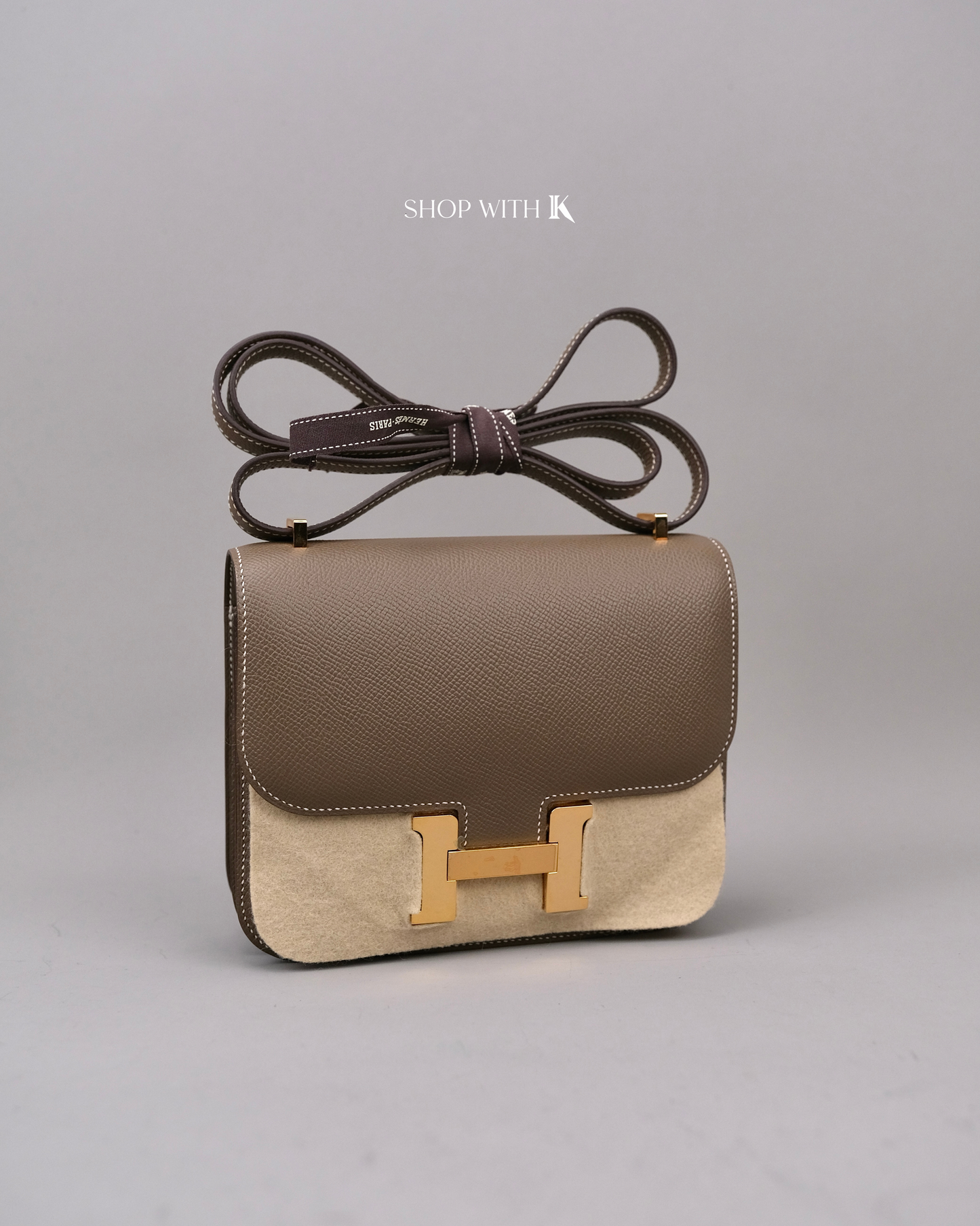 Hermes Constance 18 Etoupe GHW