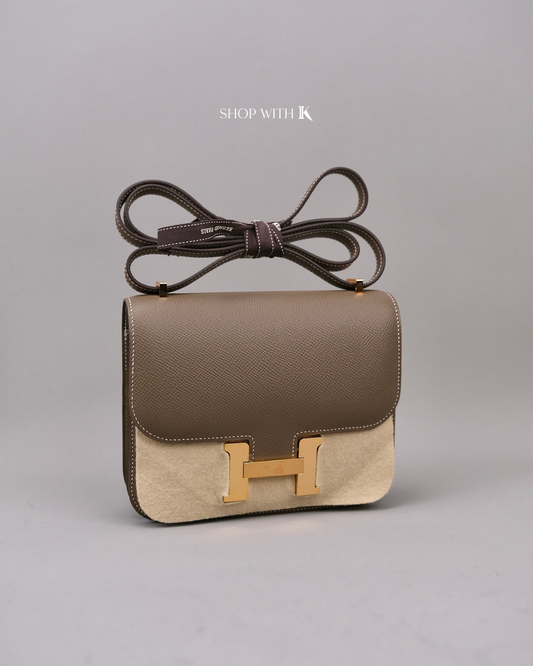 Hermes Constance 18 Etoupe GHW