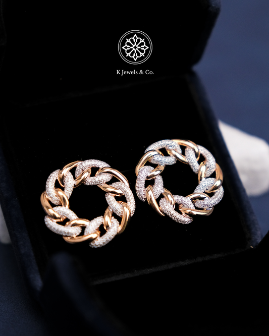 Chain Diamond Earrings