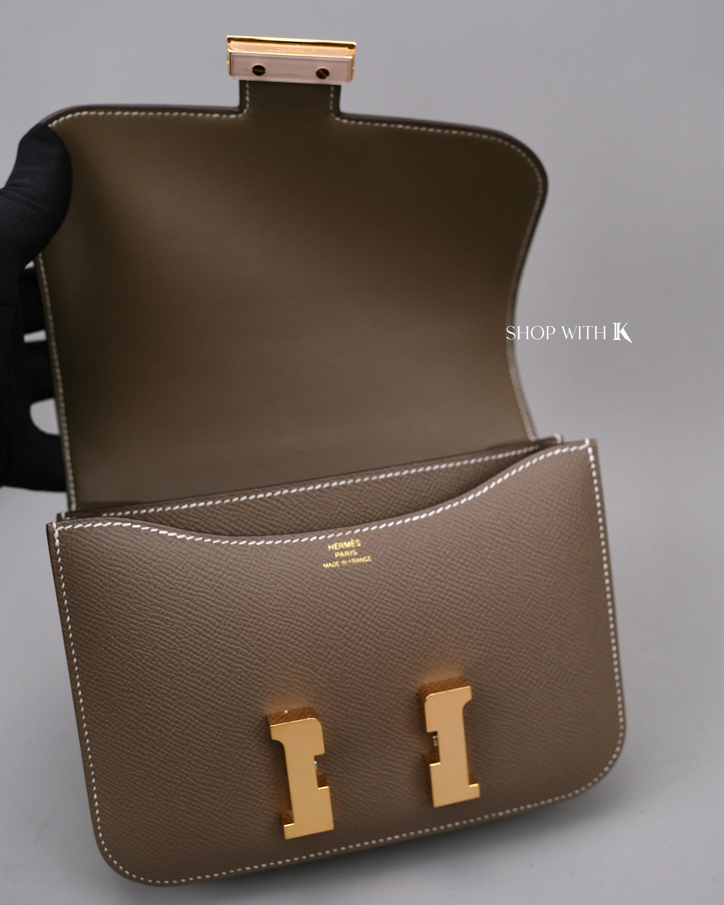 Hermes Constance 18 Etoupe GHW