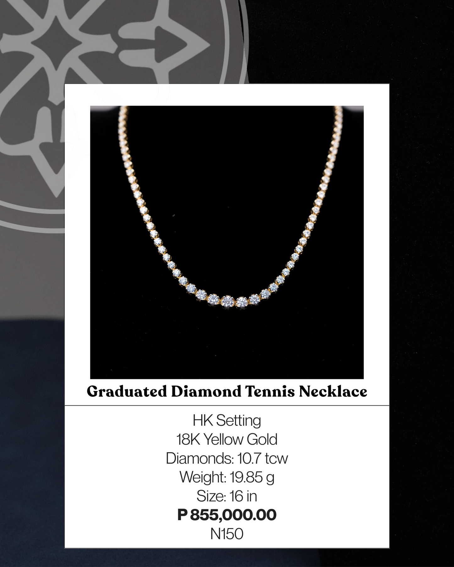 Graduated Diamond Tennis Necklace