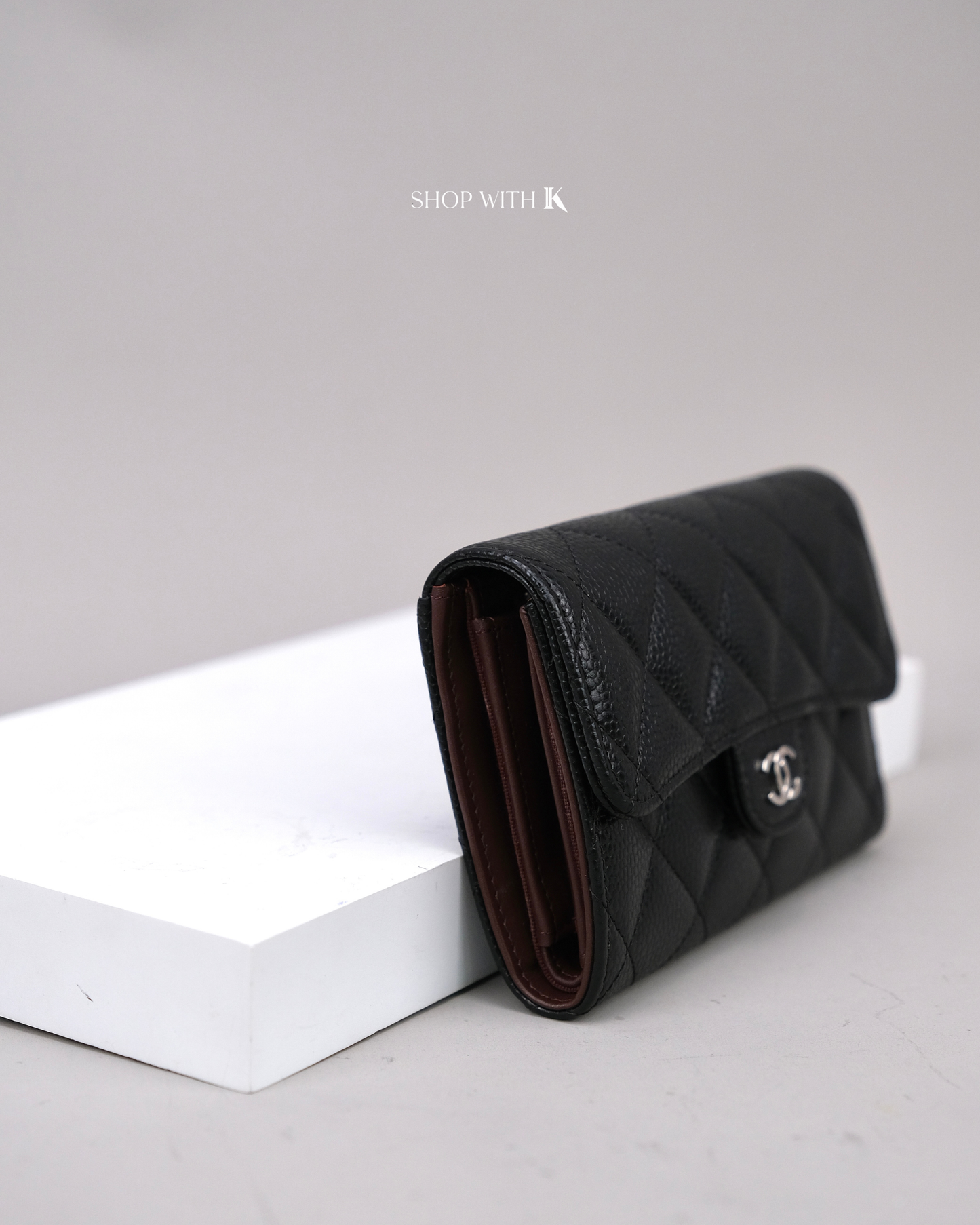Chanel Classic Flap Large Wallet Black SHW