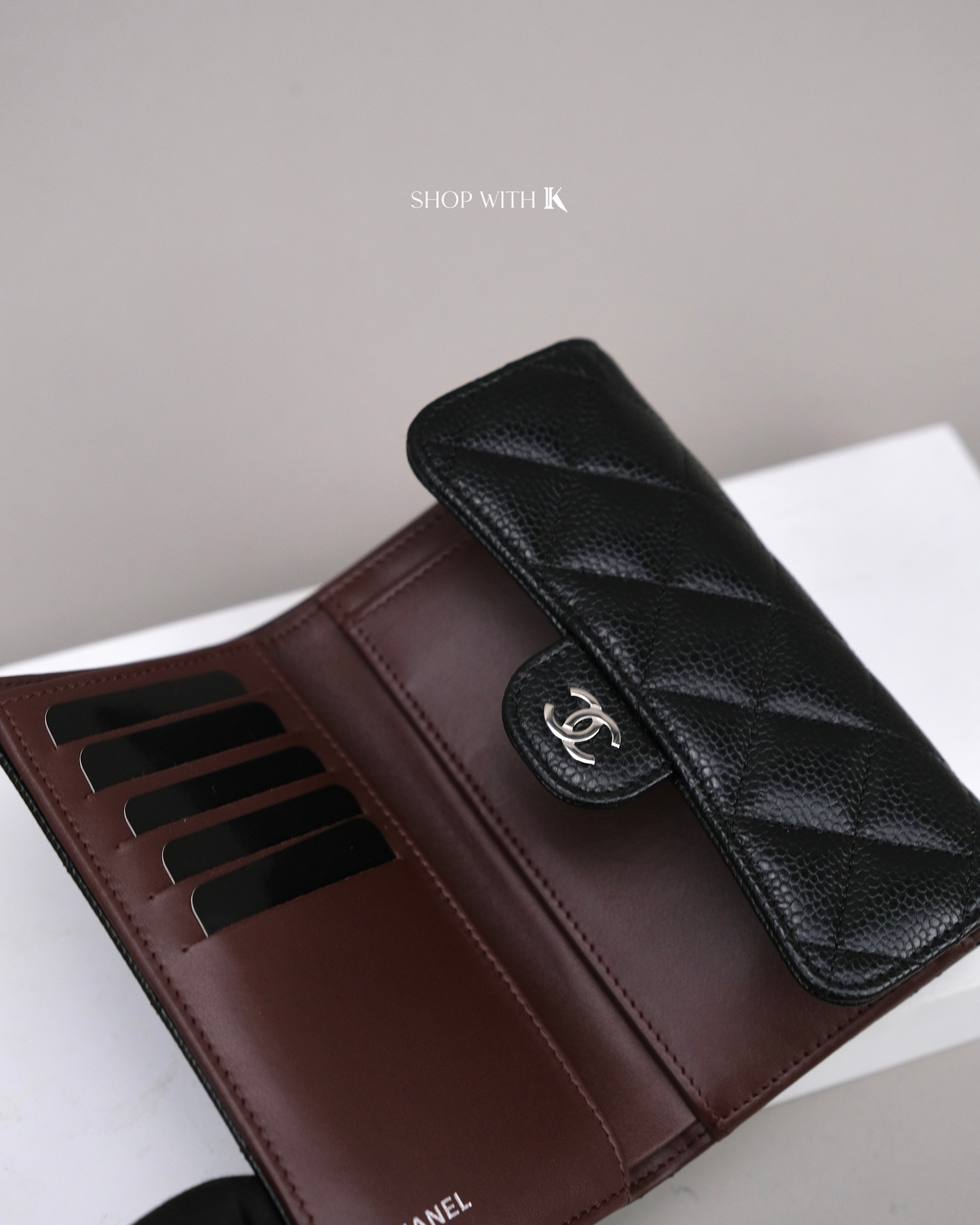 Chanel Classic Flap Large Wallet Black SHW