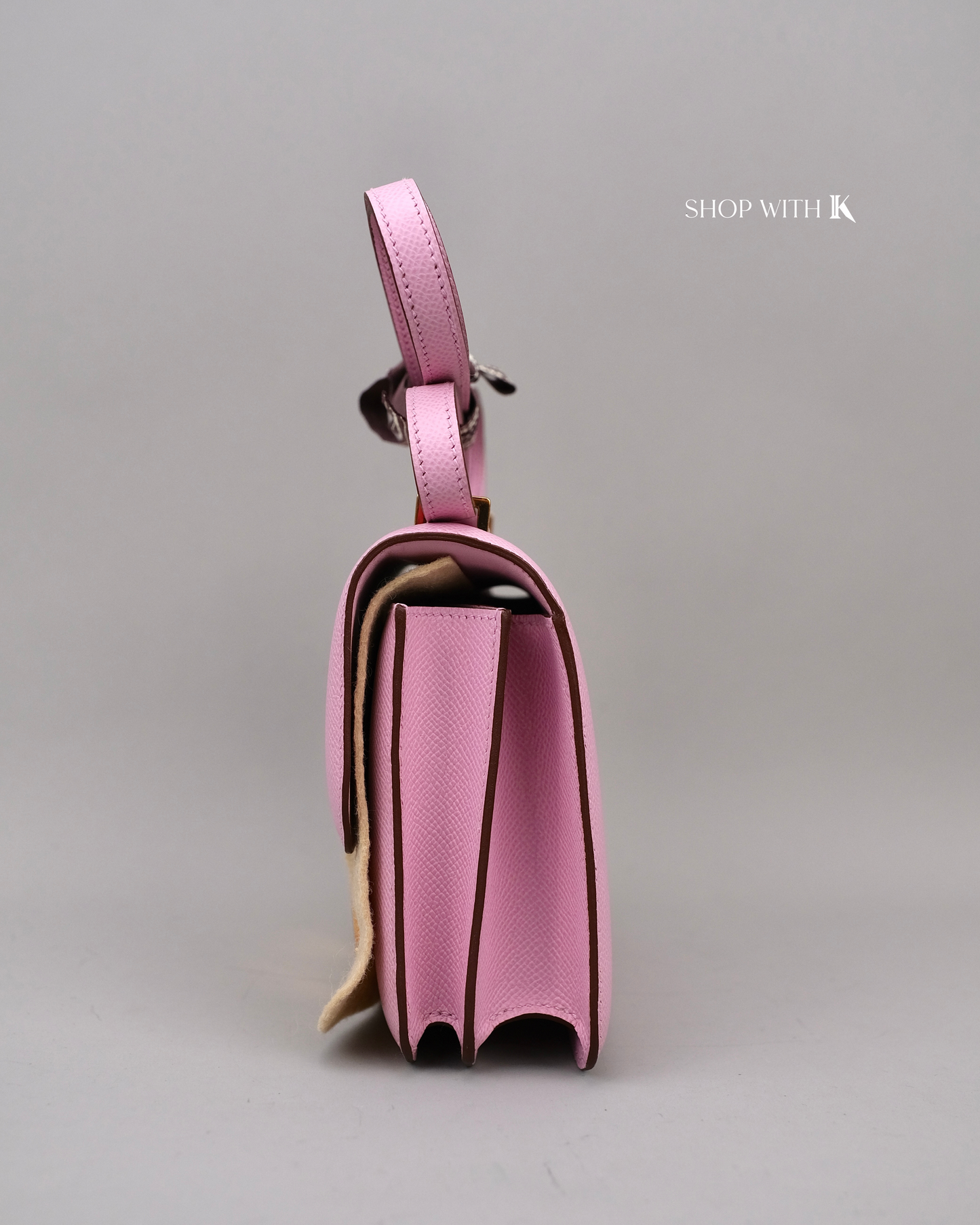 Hermes Constance 18 Mauve Pale RGHW