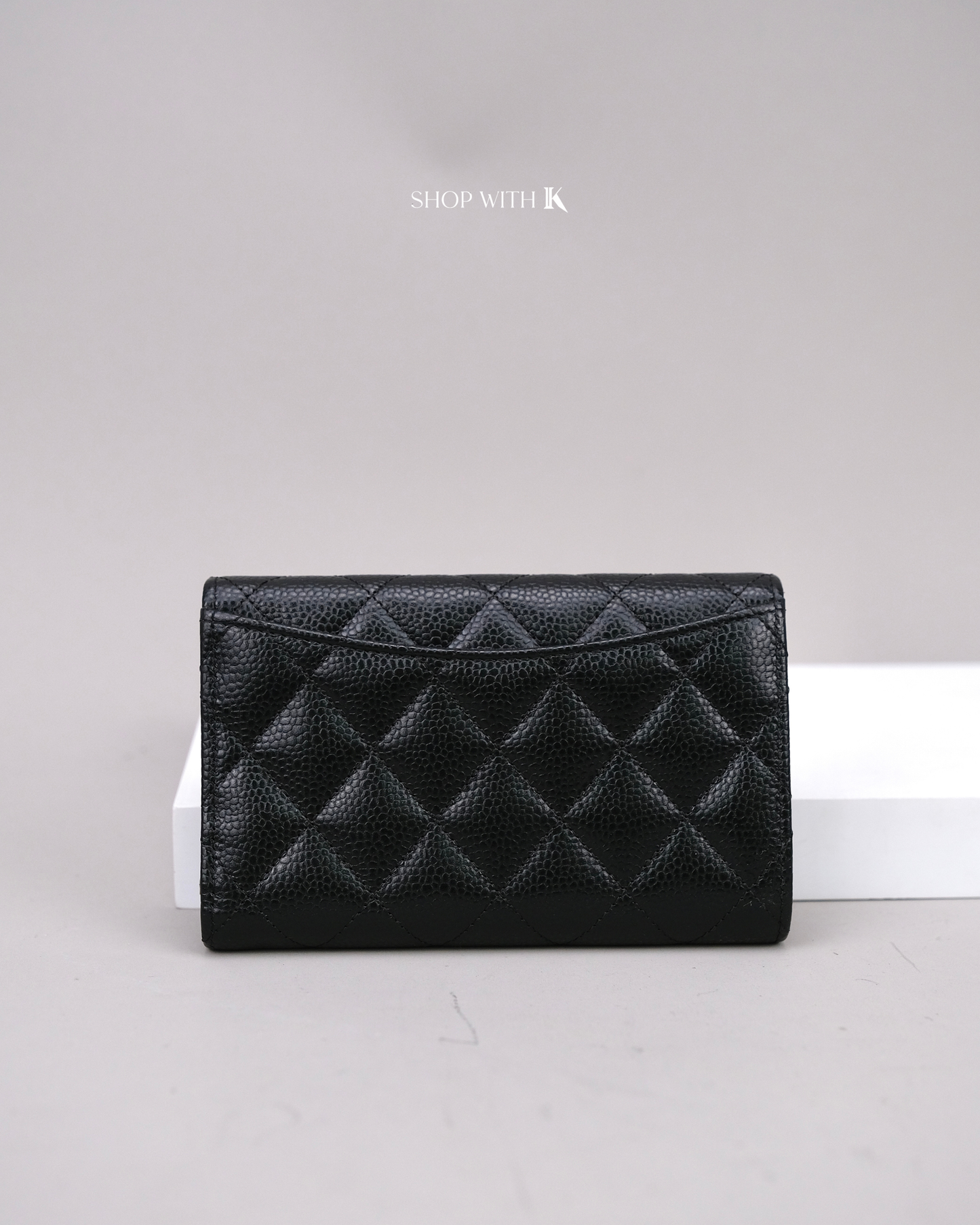 Chanel Classic Flap Large Wallet Black SHW