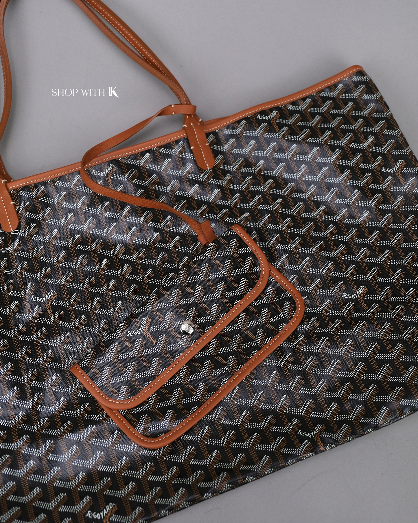 Goyard St. Louis GM Black/Tan