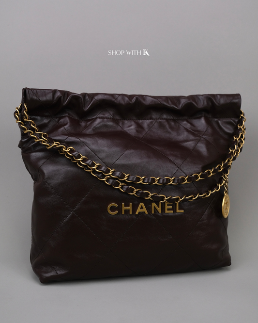Chanel 22 Small Dark Brown