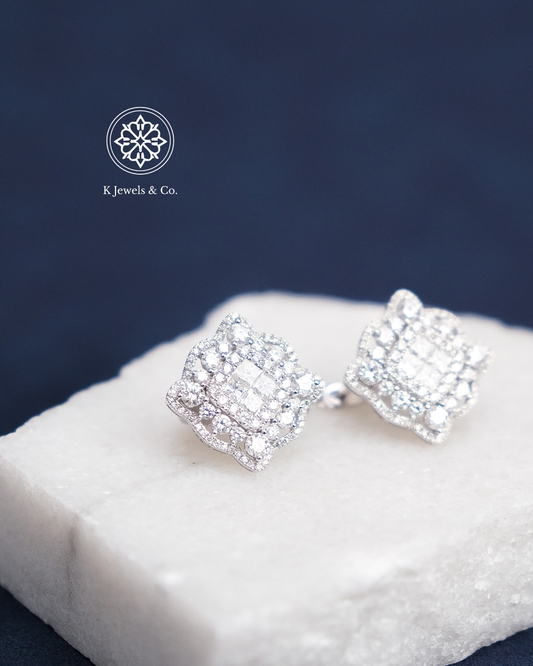 Flower Diamond Earrings