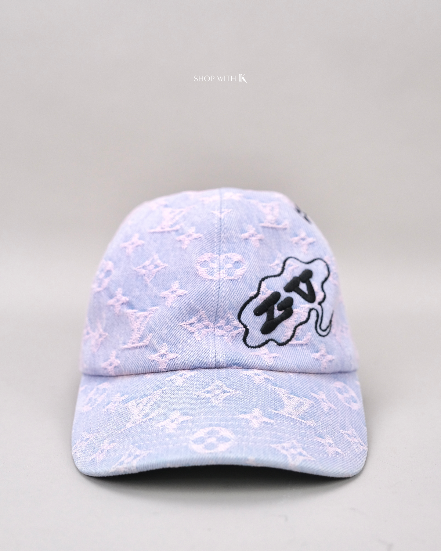 Louis Vuitton Cap Monogram Denim Pink
