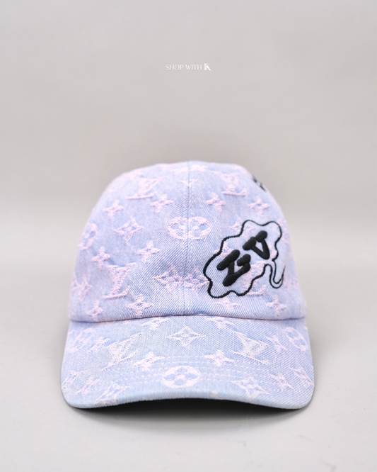 Louis Vuitton Cap Monogram Denim Pink