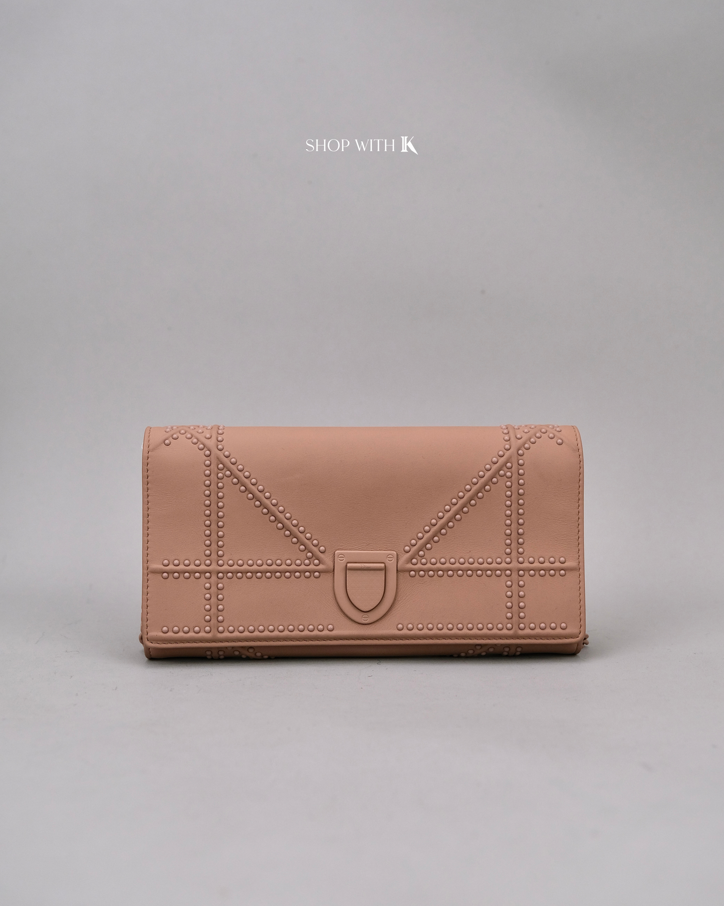Dior Diorama Wallet on Chain Nude