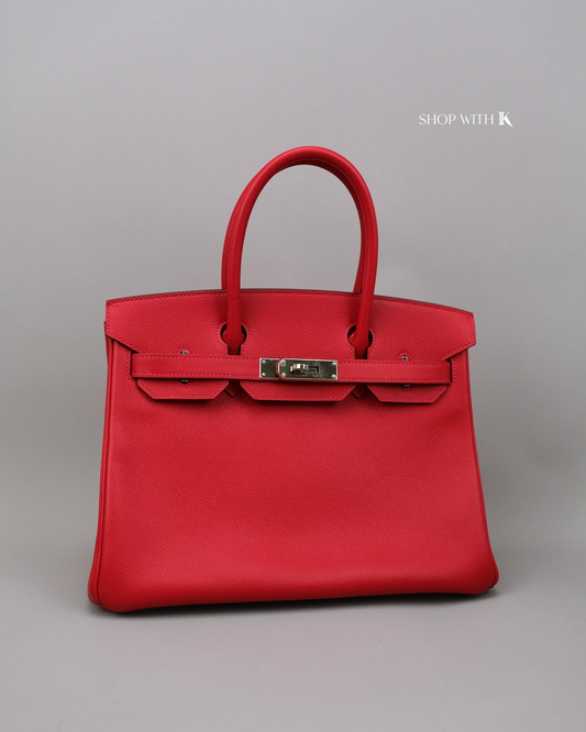 Hermes Birkin 30 Rouge Tomate PHW