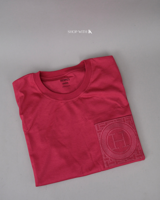 Hermes Embroidered Pocket T-shirt