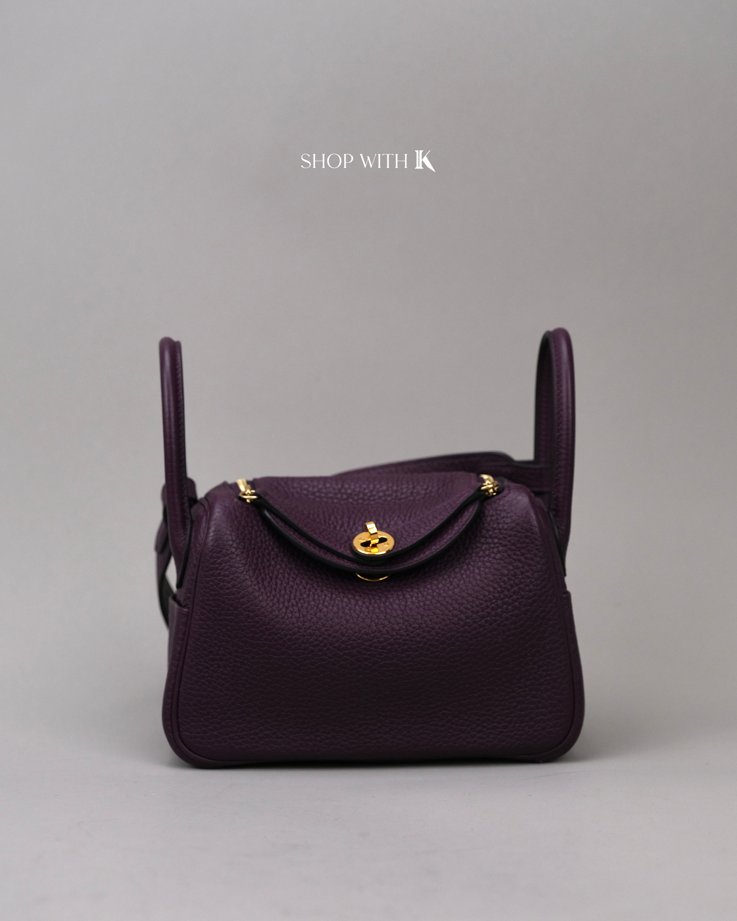 Hermes Mini Lindy Cassis GHW