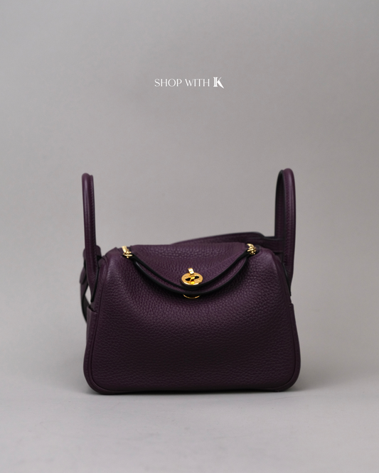 Hermes Mini Lindy Cassis GHW