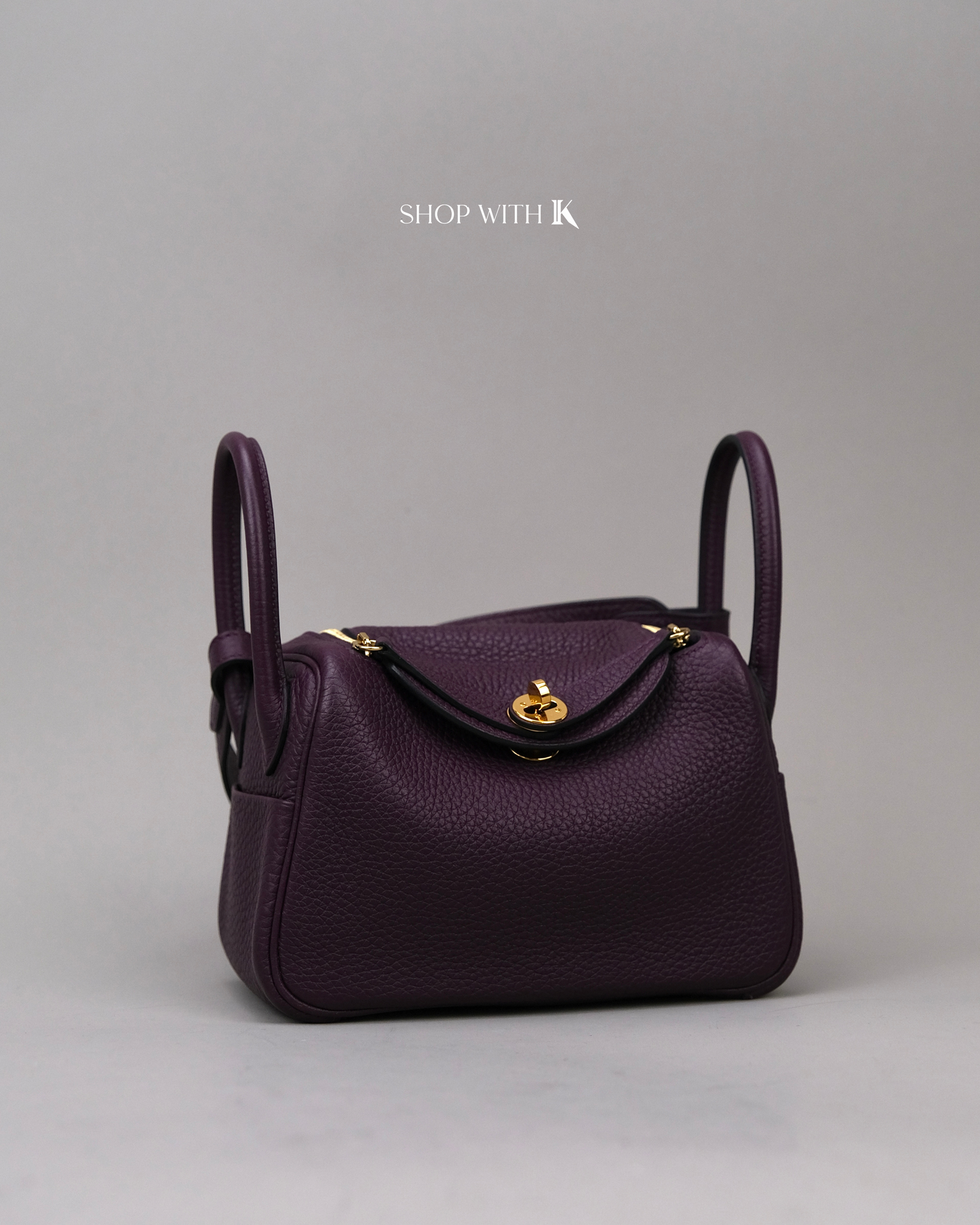 Hermes Mini Lindy Cassis GHW