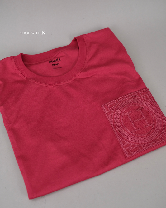 Hermes Embroidered Pocket T-shirt