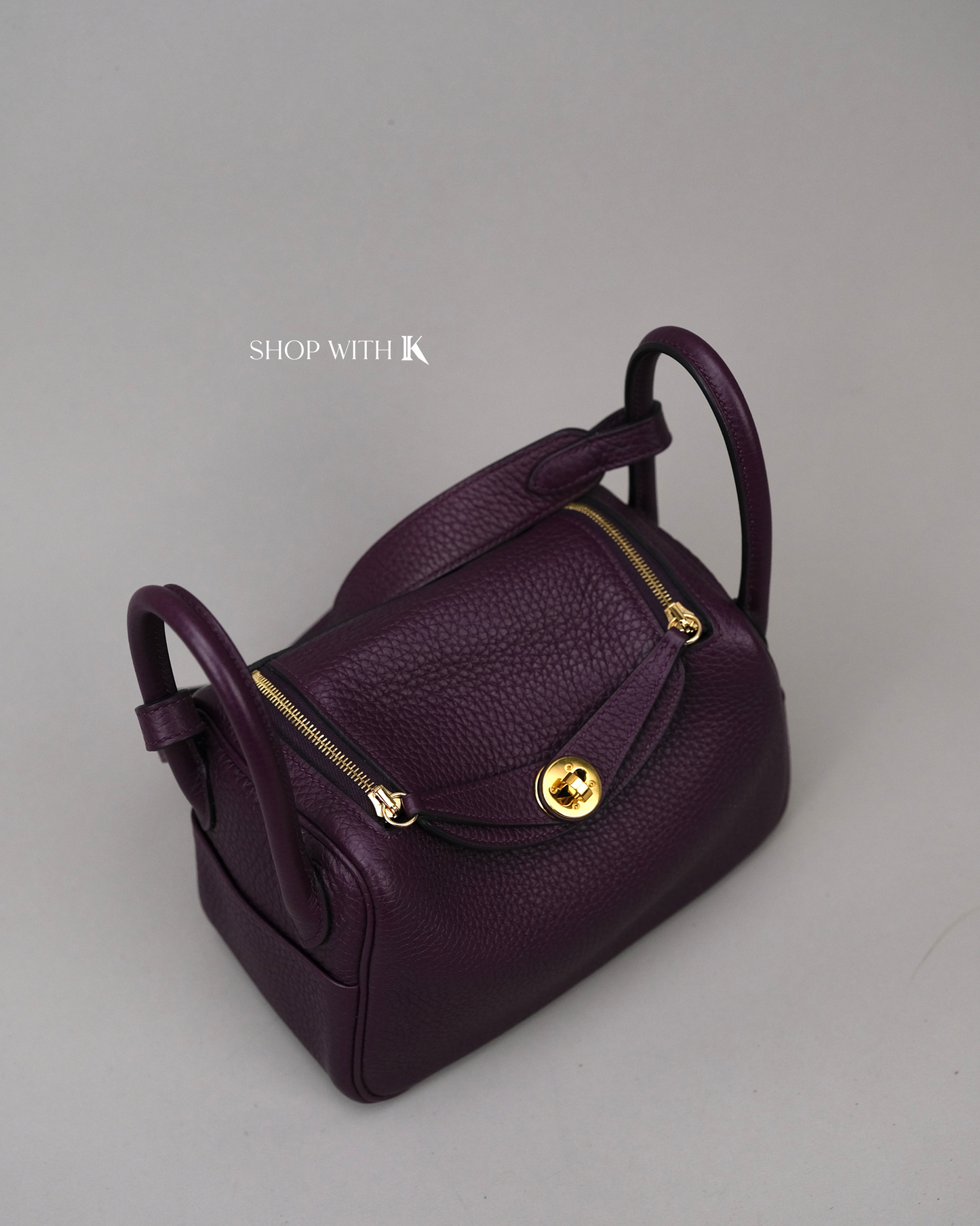 Hermes Mini Lindy Cassis GHW