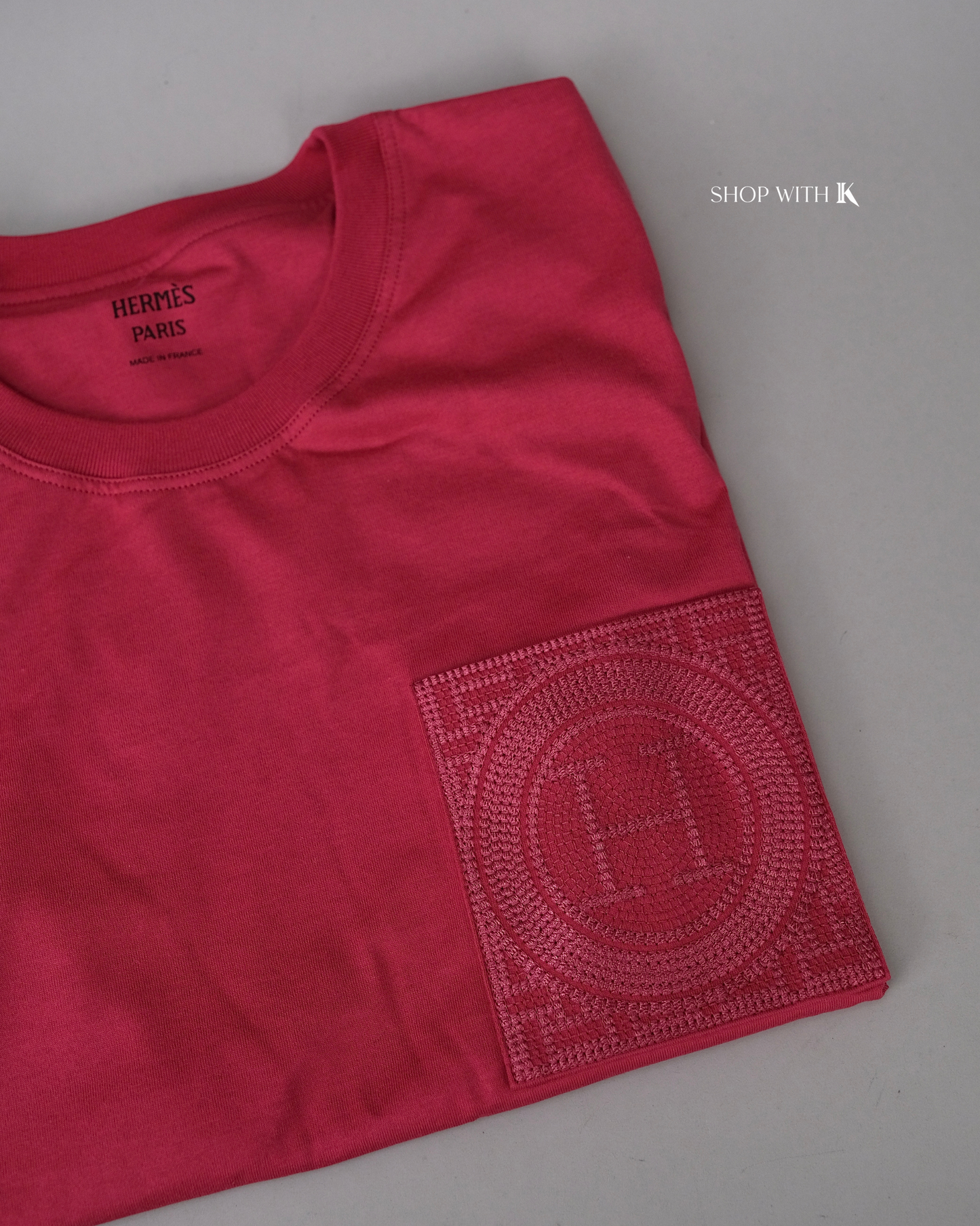 Hermes Embroidered Pocket T-shirt