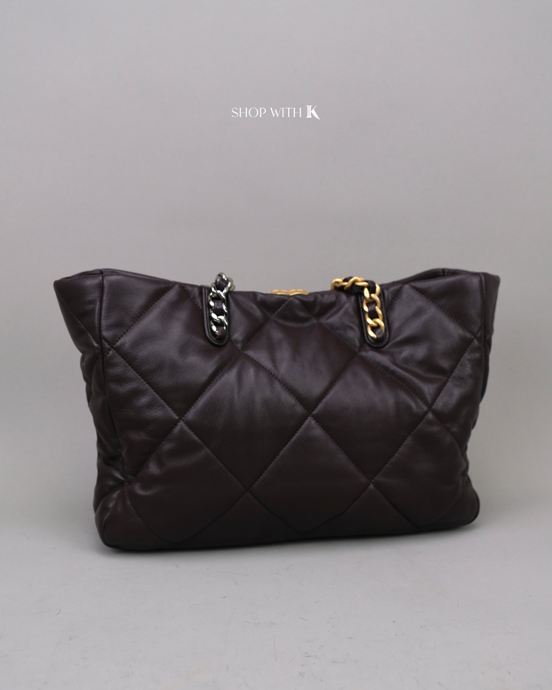 Chanel 19 Tote Aubergine