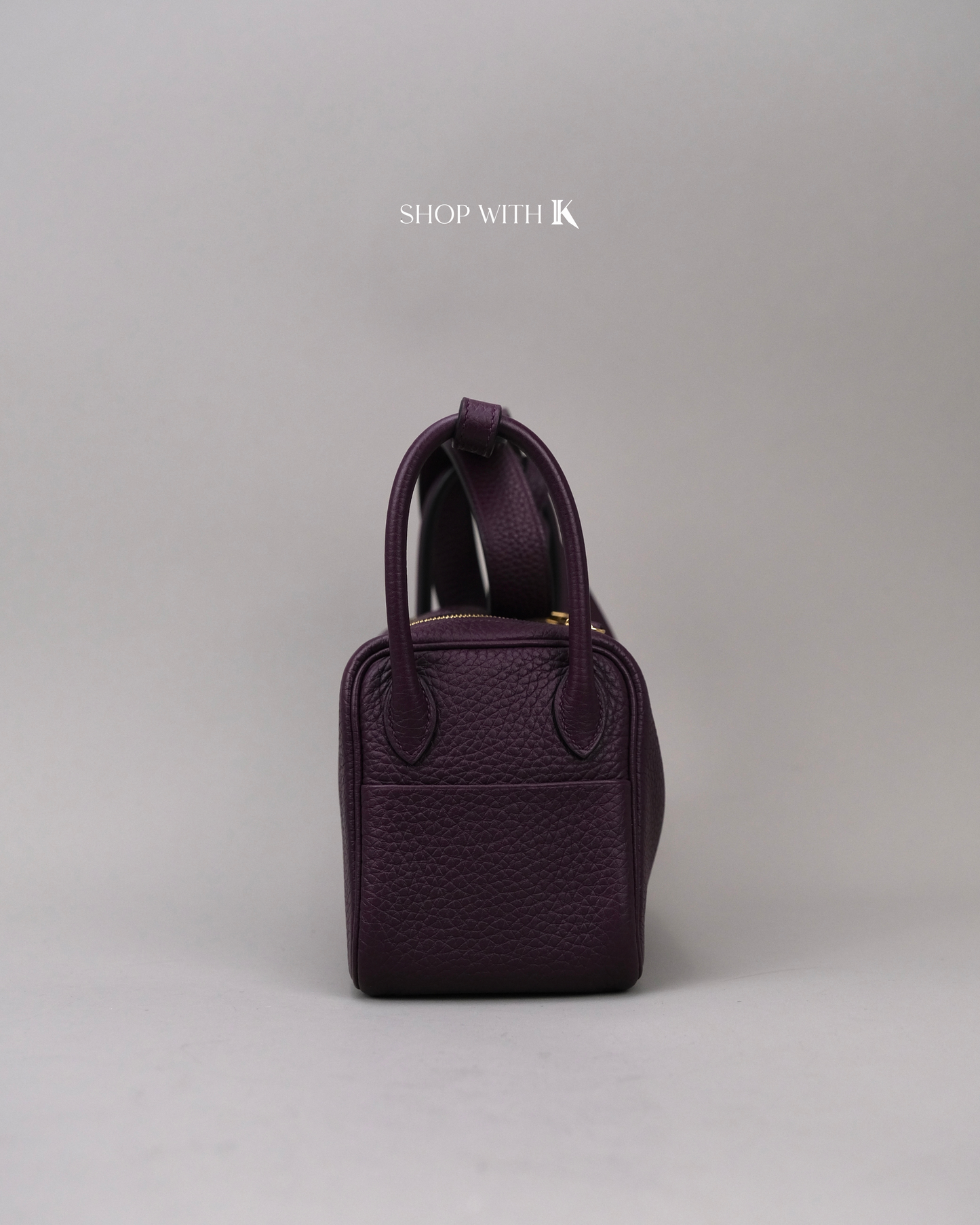 Hermes Mini Lindy Cassis GHW