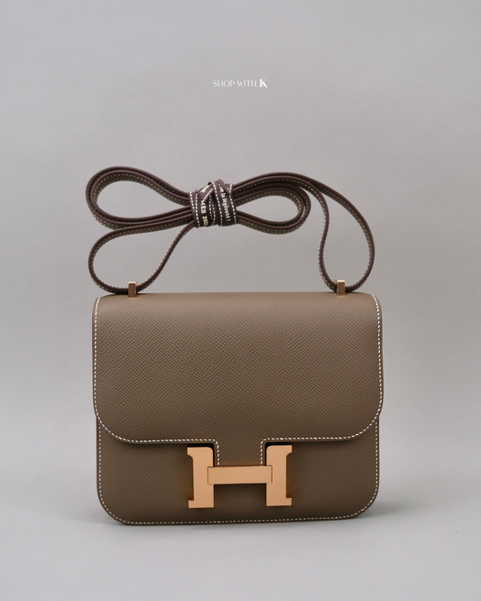 Hermes Constance 18 Etoupe RGHW
